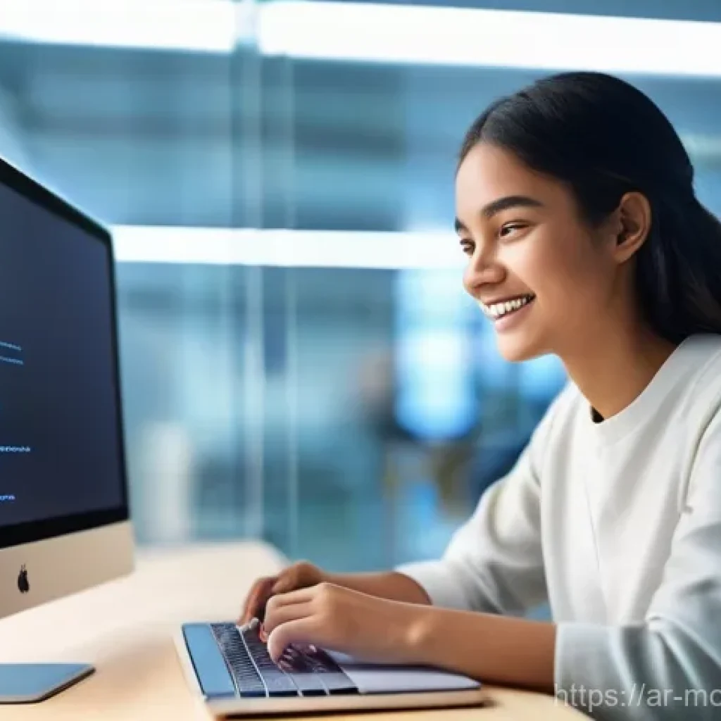 AI를 활용한 맞춤형 학습 경험 - **Prompt: Personalized Learning Assistant**
    "A bright, naturally lit modern study space. A focus...