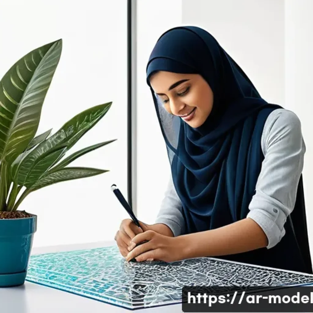 인간 AI 협력의 기초 이론 - **Prompt:** "A vibrant, modern Arab art studio, bathed in warm, natural sunlight filtering through l...