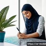 인간 AI 협력의 기초 이론 - **Prompt:** "A vibrant, modern Arab art studio, bathed in warm, natural sunlight filtering through l...
