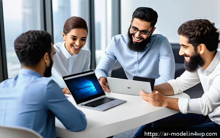 협력 학습 모델에서의 성과 공유 방법 - A diverse group of Arabic-speaking educational team members engaged in an open communication worksho...